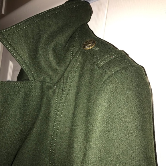 Sean John Women’s Hunter Green Peacoat - Picture 4 of 8